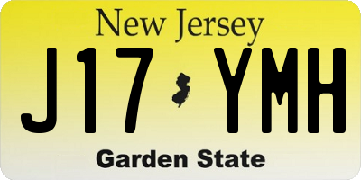 NJ license plate J17YMH