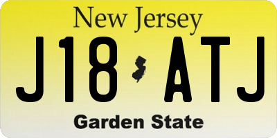 NJ license plate J18ATJ