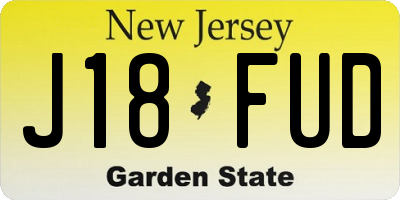 NJ license plate J18FUD