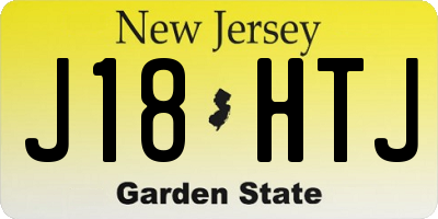 NJ license plate J18HTJ