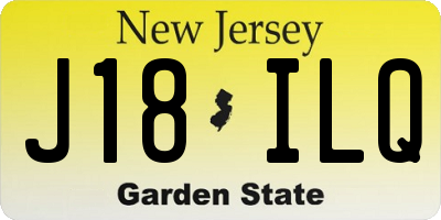NJ license plate J18ILQ