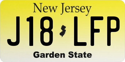 NJ license plate J18LFP