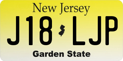 NJ license plate J18LJP