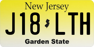 NJ license plate J18LTH