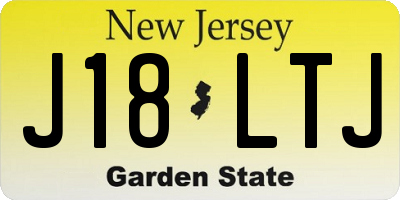 NJ license plate J18LTJ