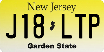 NJ license plate J18LTP