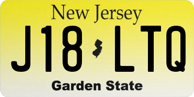 NJ license plate J18LTQ