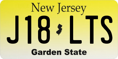 NJ license plate J18LTS