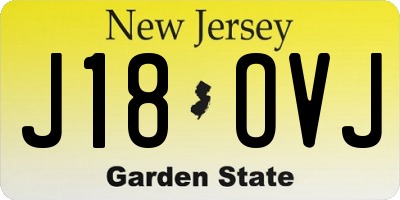 NJ license plate J18OVJ
