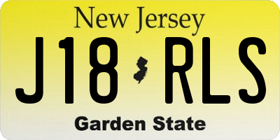 NJ license plate J18RLS