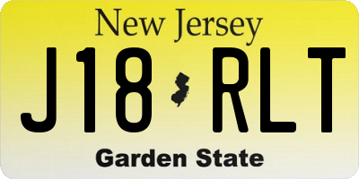 NJ license plate J18RLT