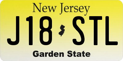 NJ license plate J18STL