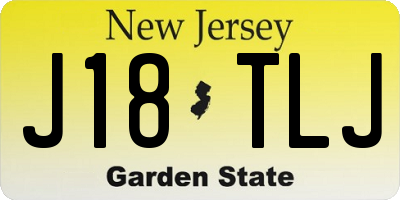 NJ license plate J18TLJ