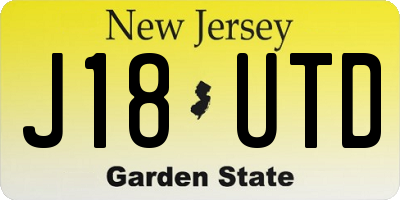 NJ license plate J18UTD