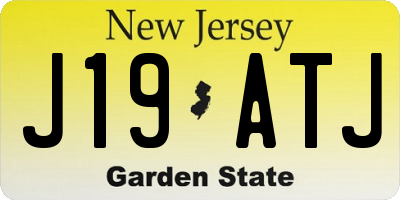 NJ license plate J19ATJ