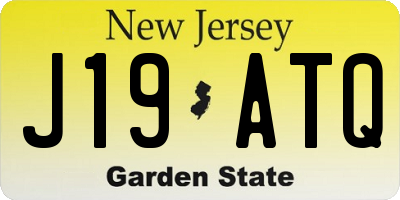 NJ license plate J19ATQ