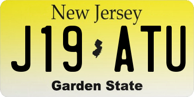 NJ license plate J19ATU