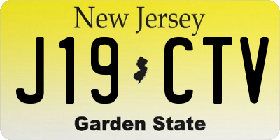 NJ license plate J19CTV