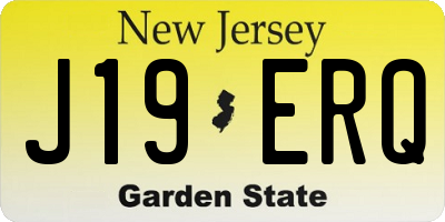 NJ license plate J19ERQ