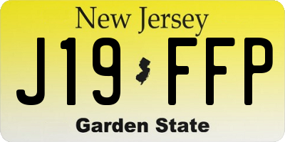 NJ license plate J19FFP