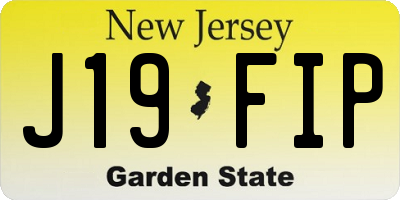 NJ license plate J19FIP