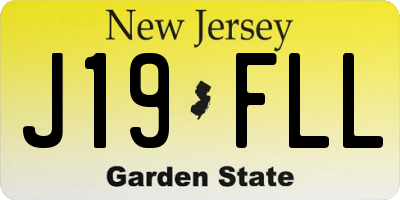 NJ license plate J19FLL