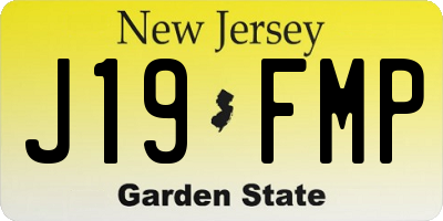 NJ license plate J19FMP