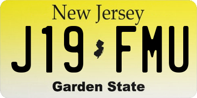 NJ license plate J19FMU