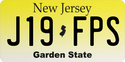 NJ license plate J19FPS