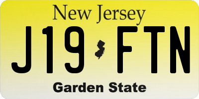 NJ license plate J19FTN