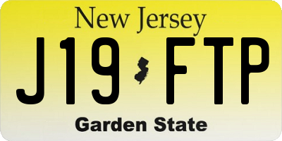 NJ license plate J19FTP
