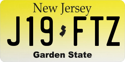 NJ license plate J19FTZ