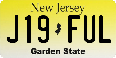 NJ license plate J19FUL