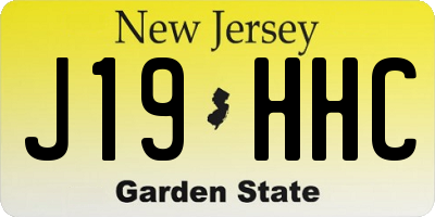 NJ license plate J19HHC