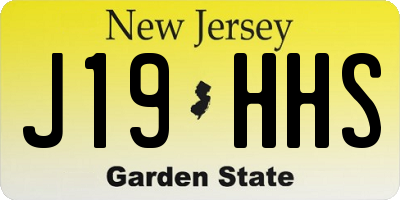 NJ license plate J19HHS