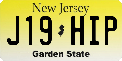 NJ license plate J19HIP