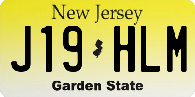 NJ license plate J19HLM