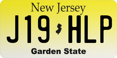NJ license plate J19HLP