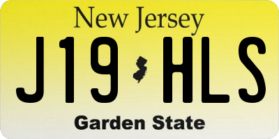 NJ license plate J19HLS