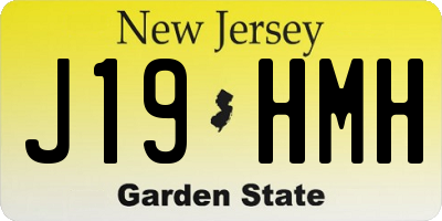 NJ license plate J19HMH