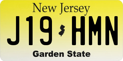 NJ license plate J19HMN