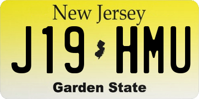 NJ license plate J19HMU