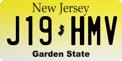 NJ license plate J19HMV