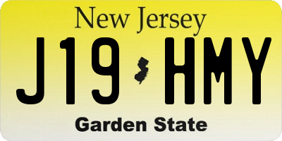 NJ license plate J19HMY