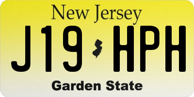 NJ license plate J19HPH