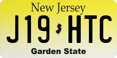 NJ license plate J19HTC