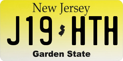 NJ license plate J19HTH