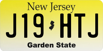 NJ license plate J19HTJ