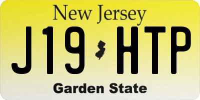 NJ license plate J19HTP