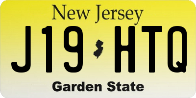 NJ license plate J19HTQ